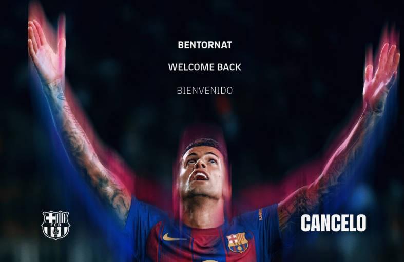 巴萨删坎塞洛加盟公告，记者：新月要的文件未送达，影响不大